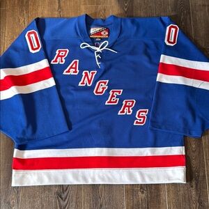 Hartford Wolfpack Mascor Sonar #00 Game day worn Rangers Hockey Jersey